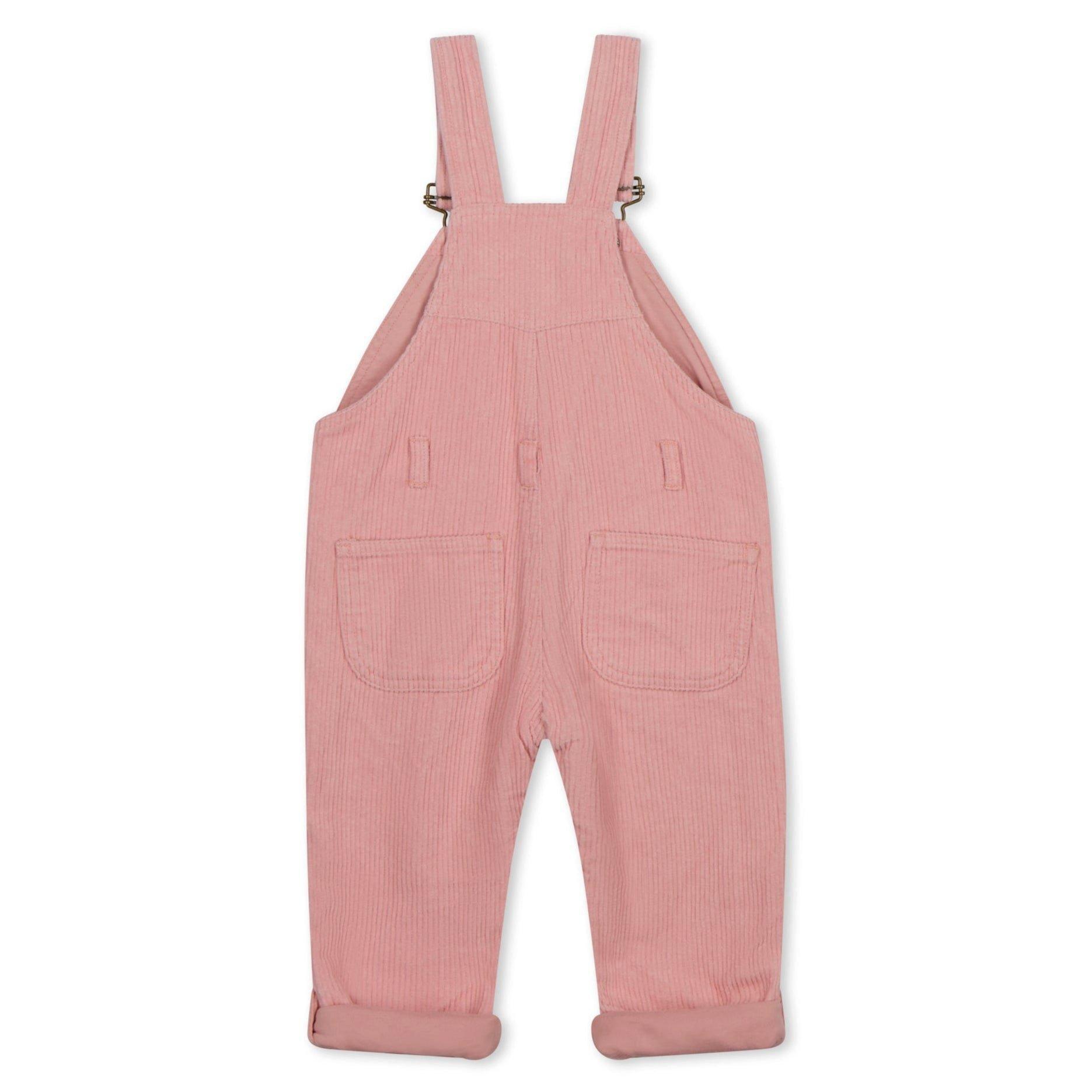Pink Chunky Cord Overalls image number 1