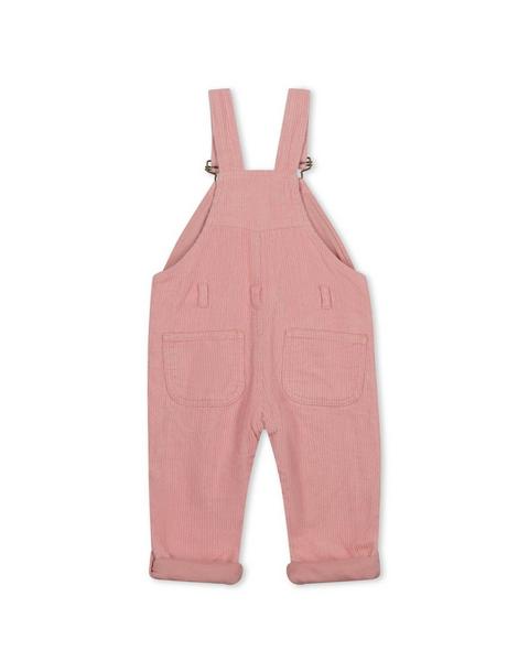 Pink Chunky Cord Overalls