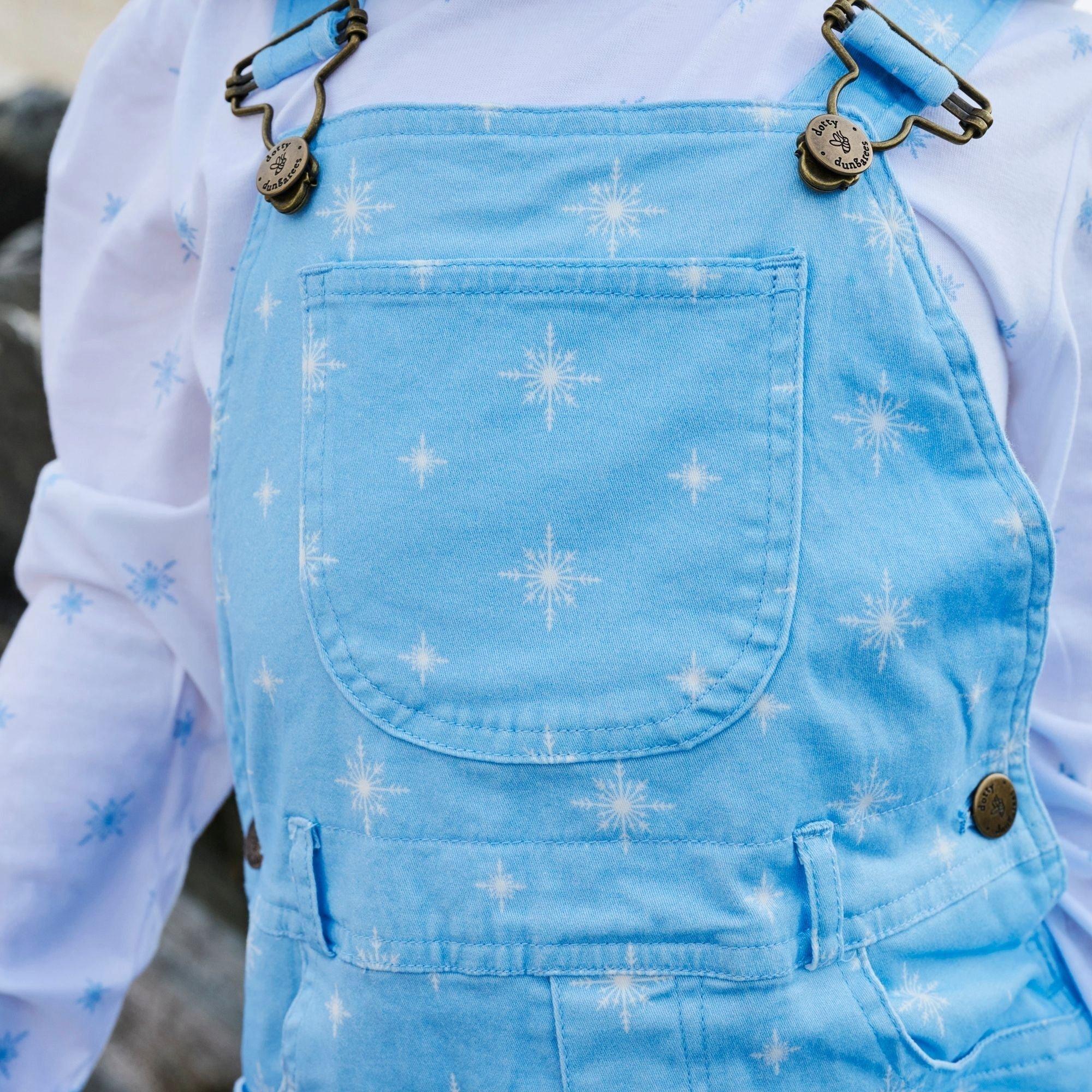 Ice Blue Snowflake Overalls image number 3