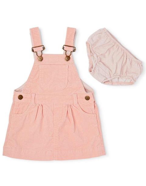 Old Rose Pink Corduroy Dress