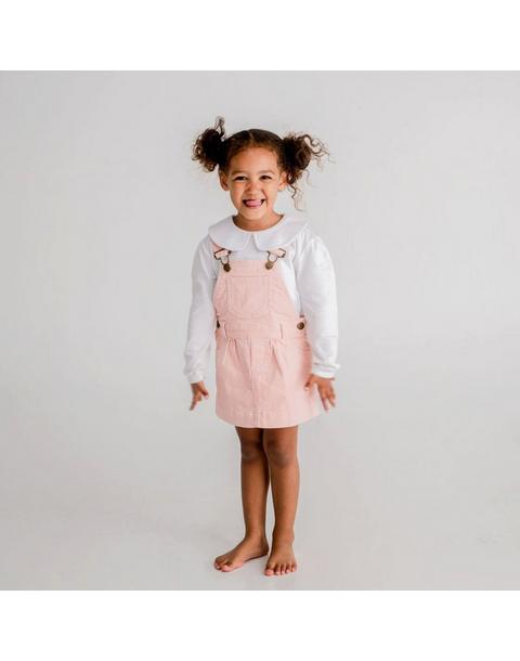 Old Rose Pink Corduroy Dress