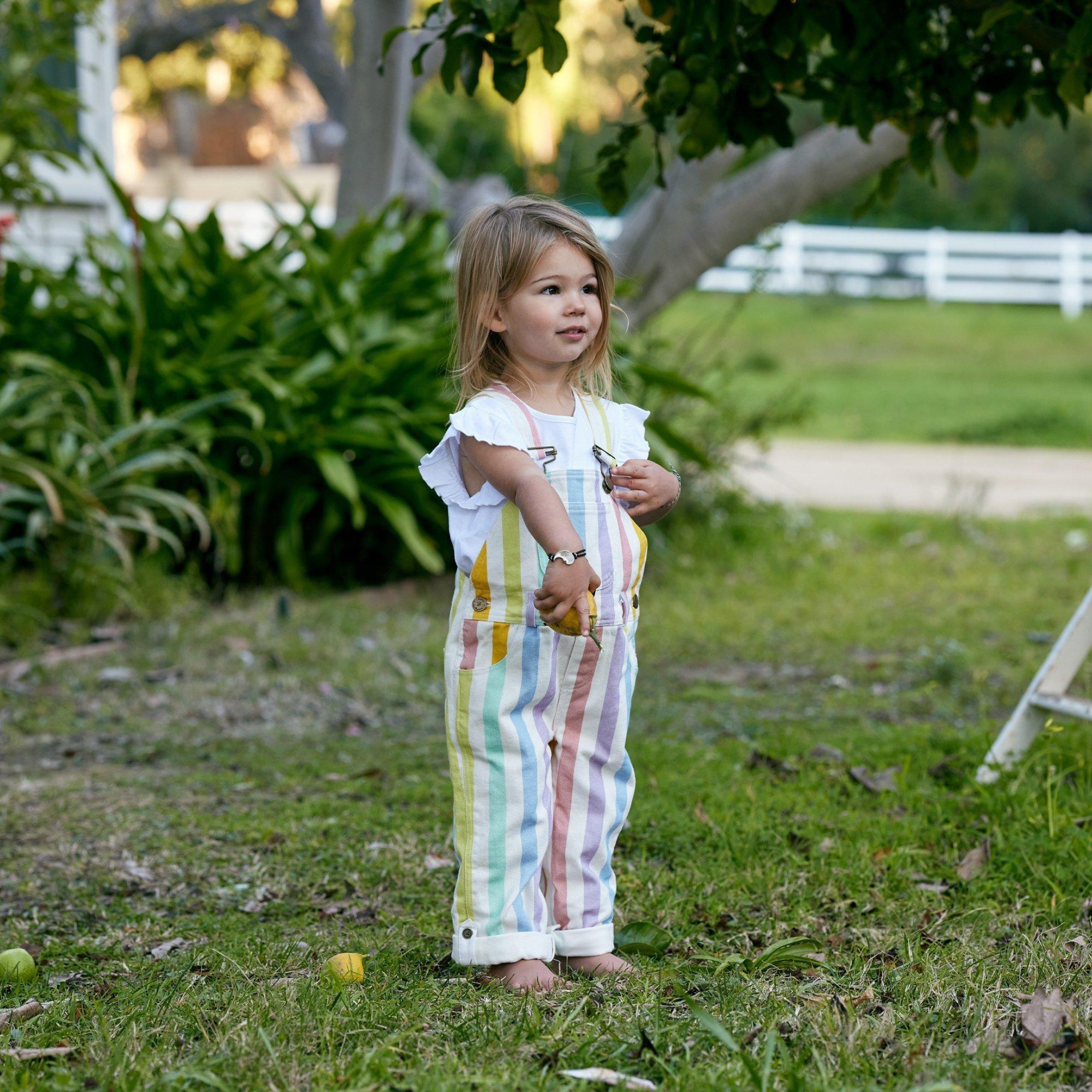 Classic Wide Stripe Overalls - Multicolour image number 3