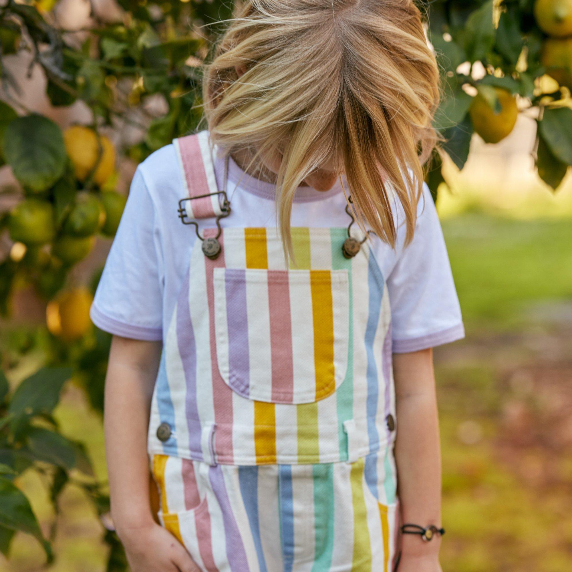 Classic Wide Stripe Overalls - Multicolour image number 4