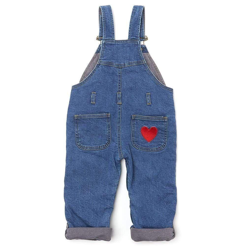 Stonewash LOVE Denim Overalls image number 3