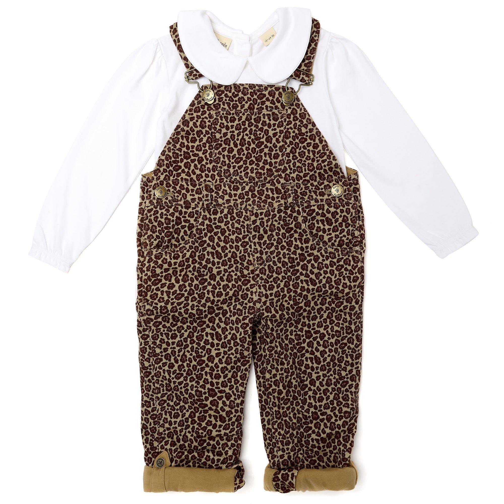 Leopard Print Overalls image number 2