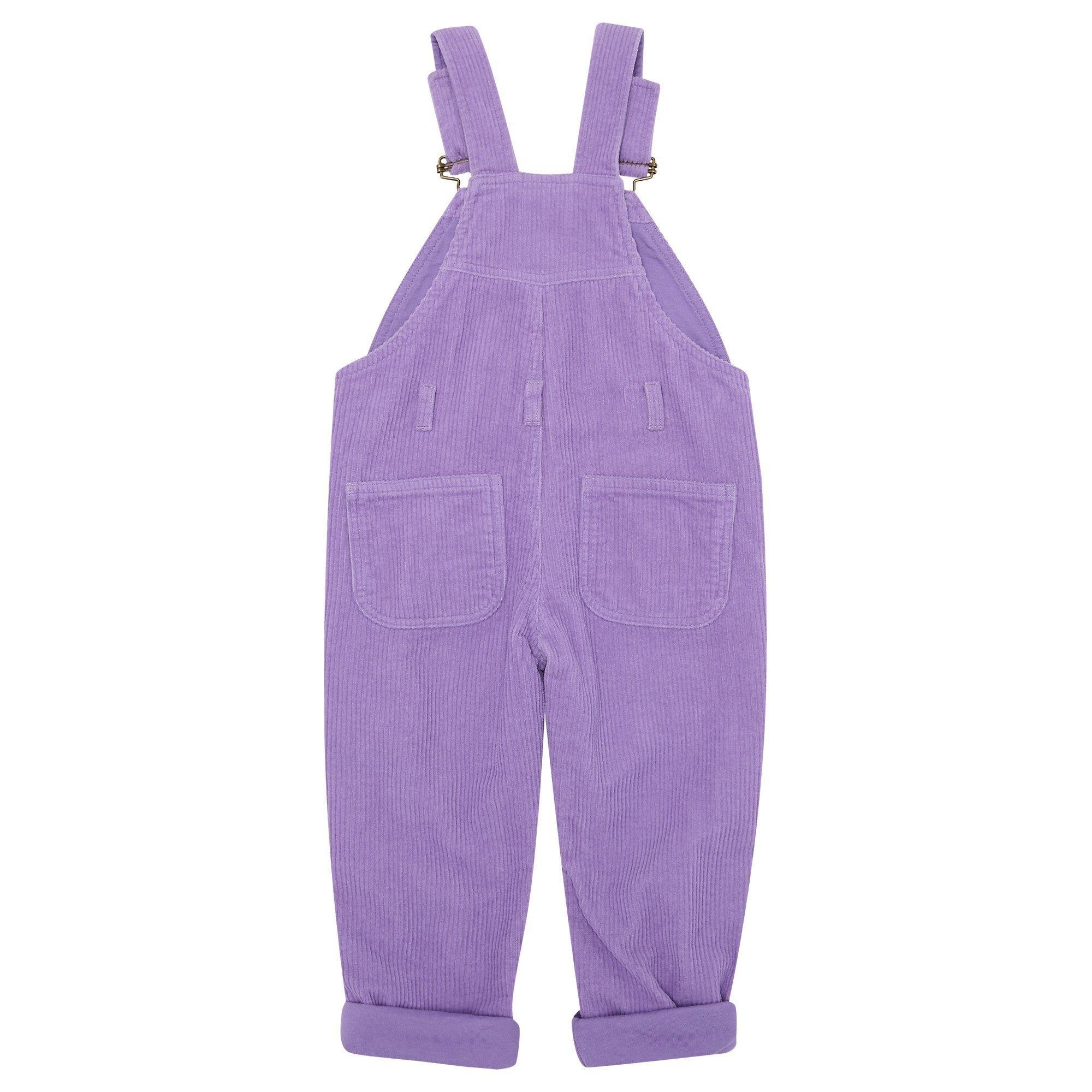 Violet Chunky Cord Overalls image number 1