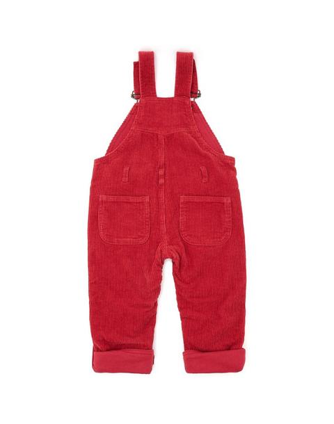 Robin Red Chunky Cord Overalls