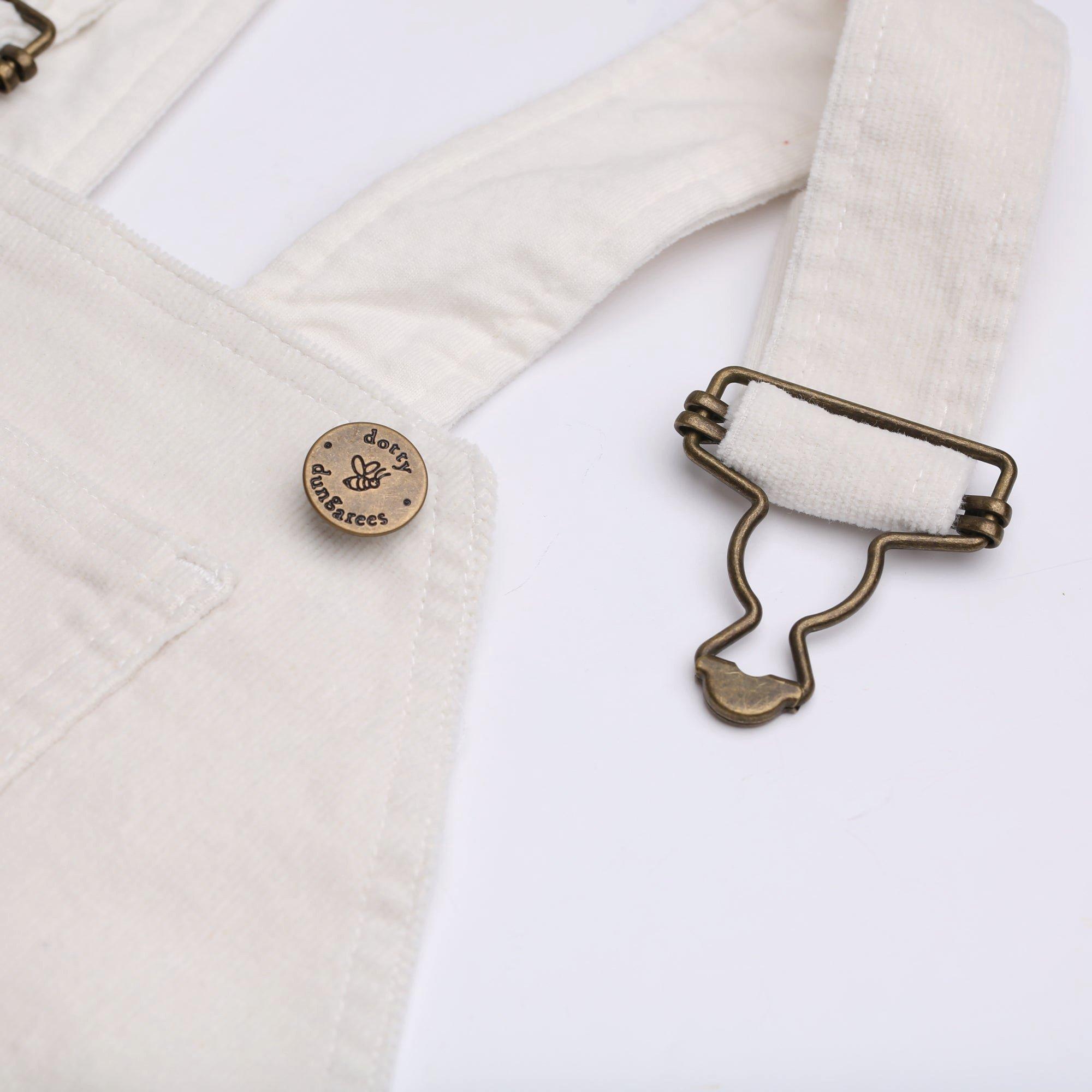Custard Corduroy Overalls image number 4