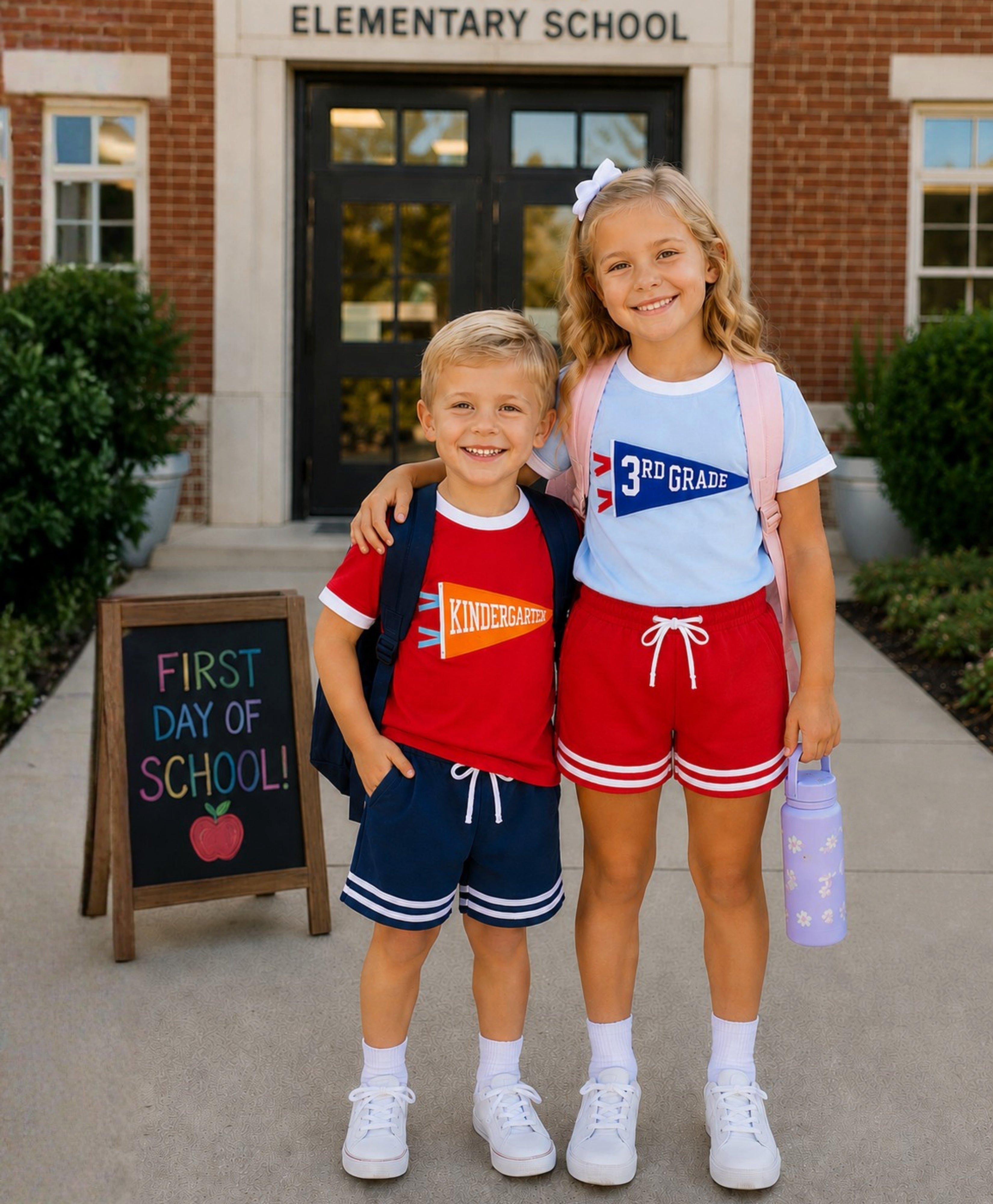 Striped Varsity Shorts image number 3