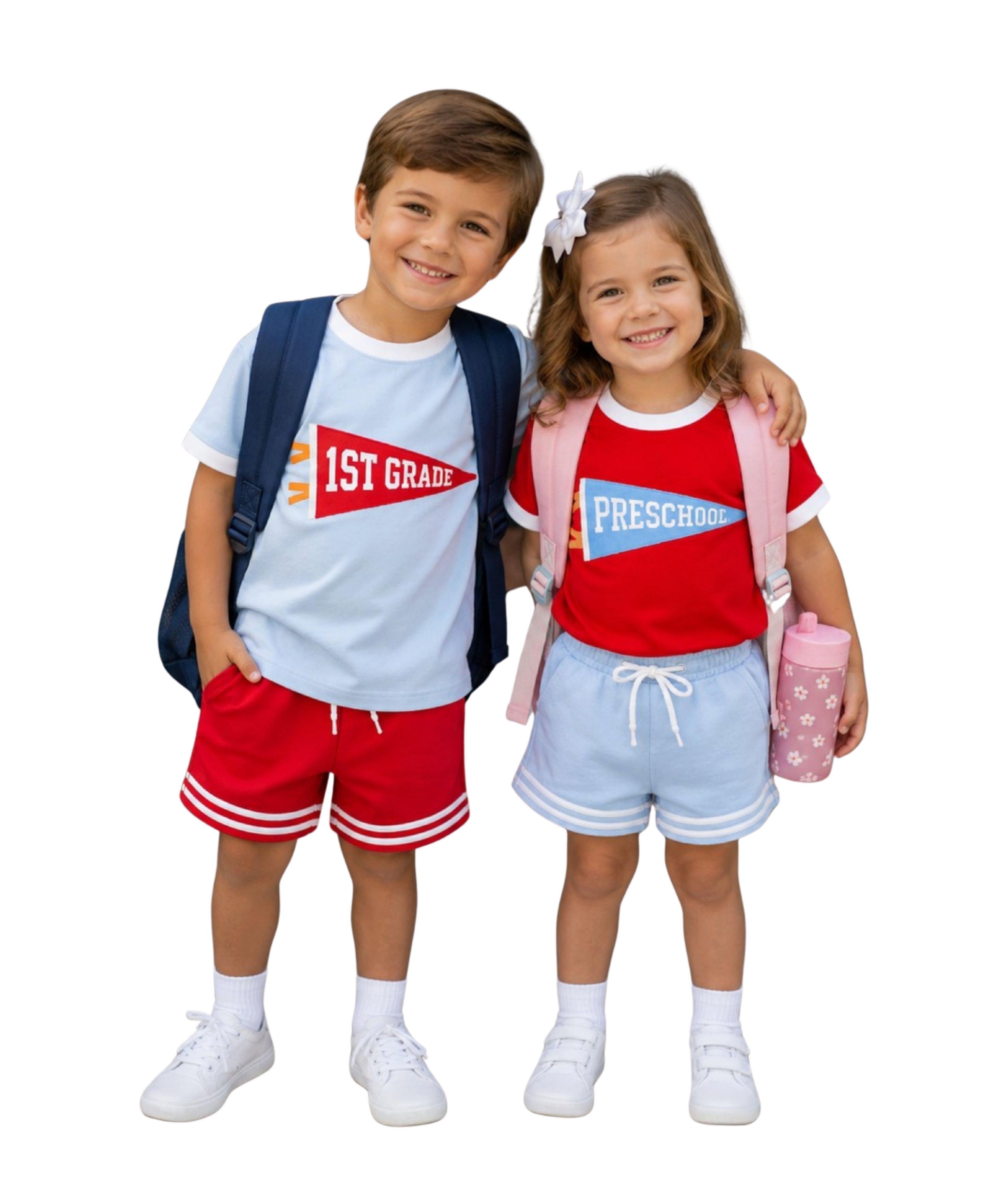 Striped Varsity Shorts image number 1