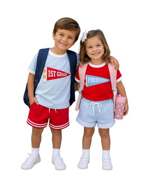Striped Varsity Shorts