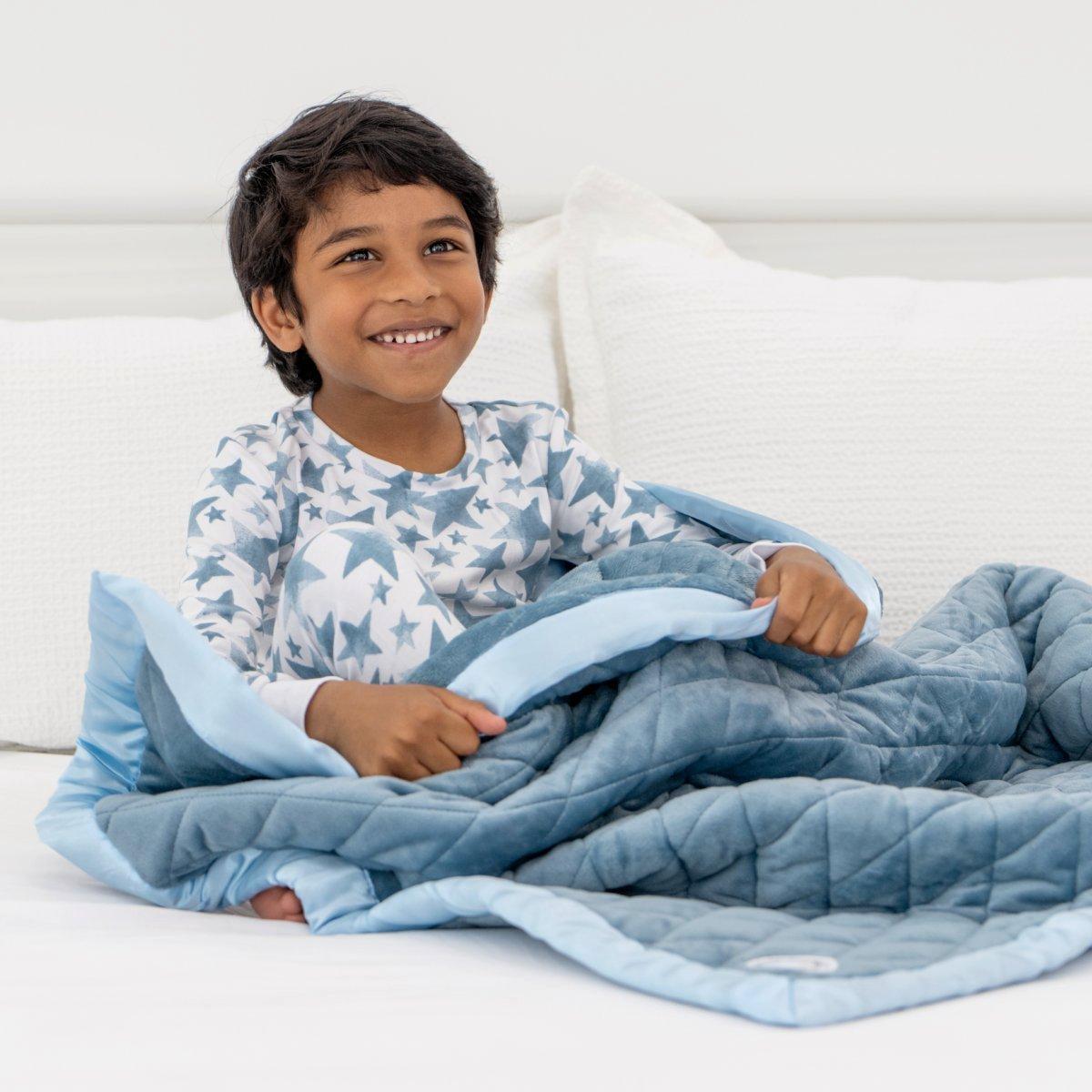 Weighted Toddler Blanket Ocean Blue image number 2