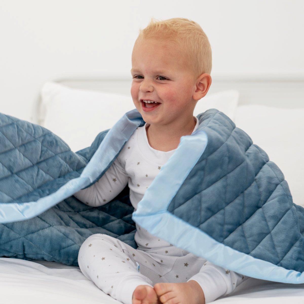 Weighted Toddler Blanket Ocean Blue image number 1