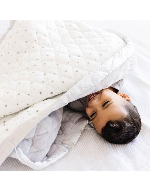 Weighted Toddler Blanket Grey Star