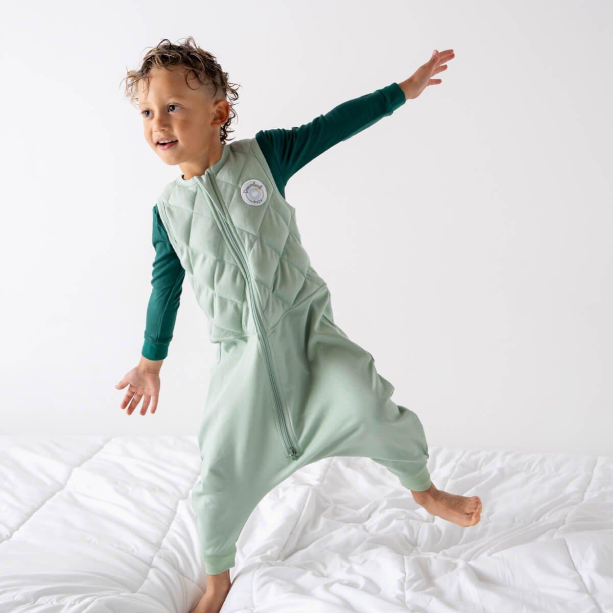 Toddler Weighted Walker - Cotton Sage Green image number 1