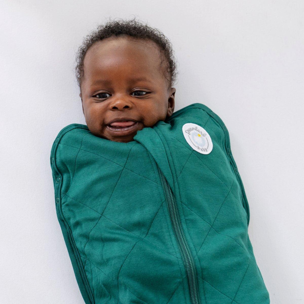 Non-Weighted Swaddle Forest Green image number 1