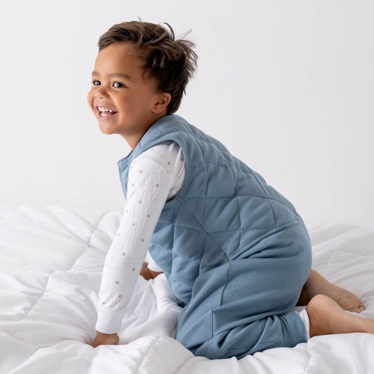 Toddler Weighted Walker - Cotton Ocean Blue image number 3