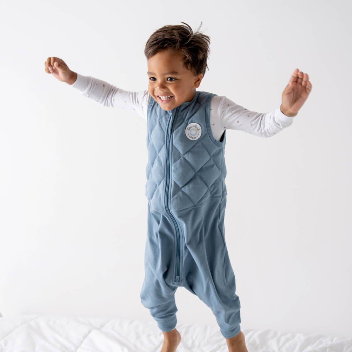 Toddler Weighted Walker - Cotton Ocean Blue image number 1