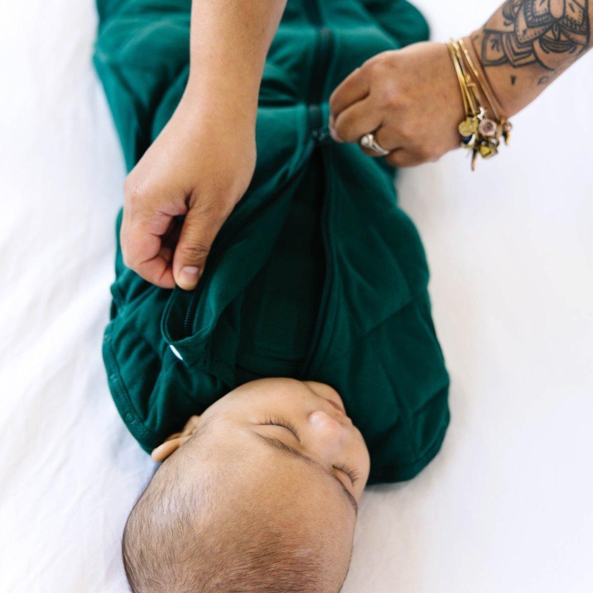 Weighted Swaddle Forest Green image number 1