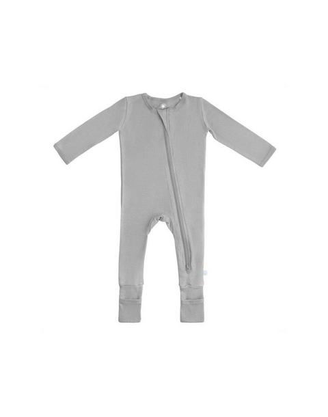Bamboo PJ w/ Hand + Foot Cuff Moon Gray