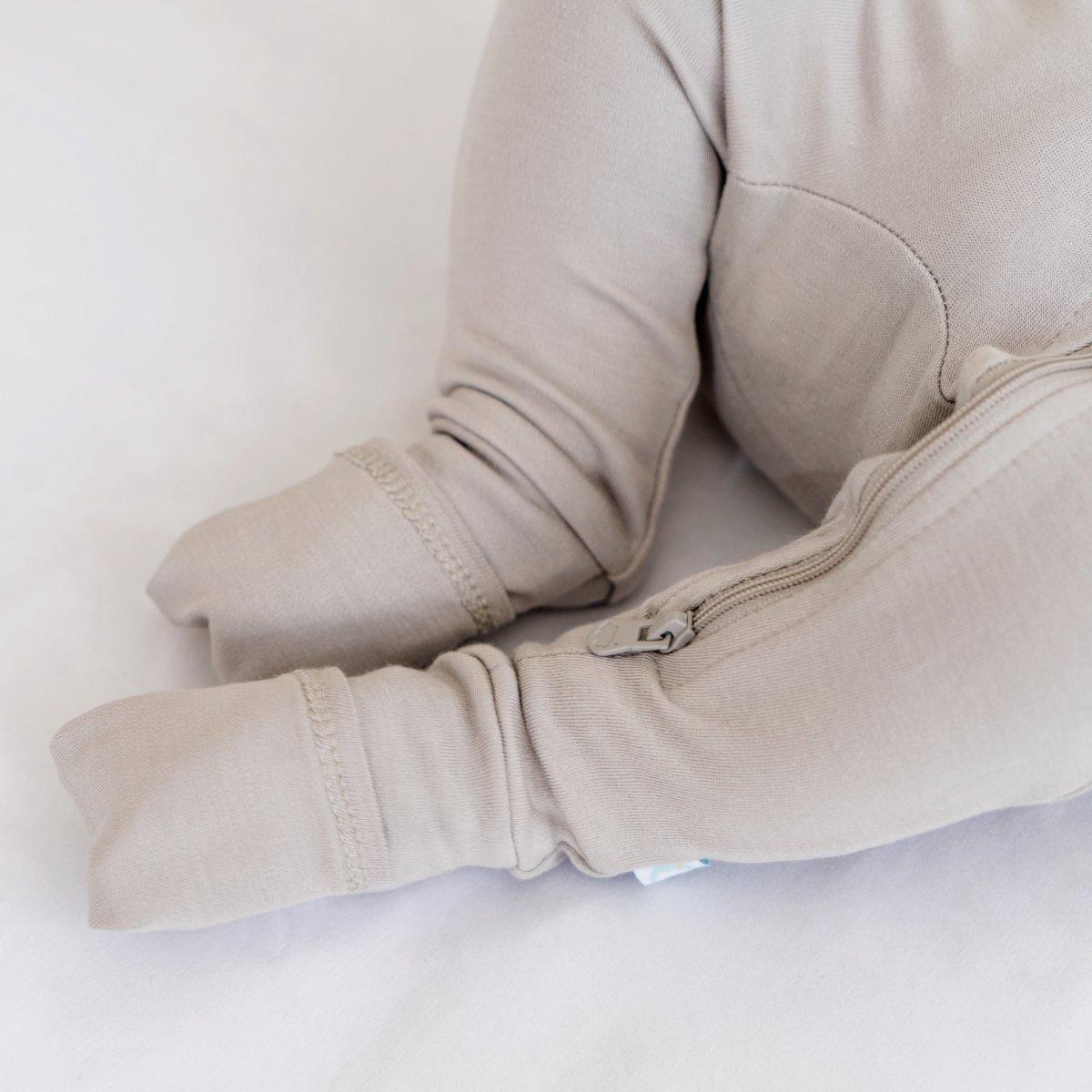 Bamboo PJ w/ Hand + Foot Cuff Moon Gray image number 2