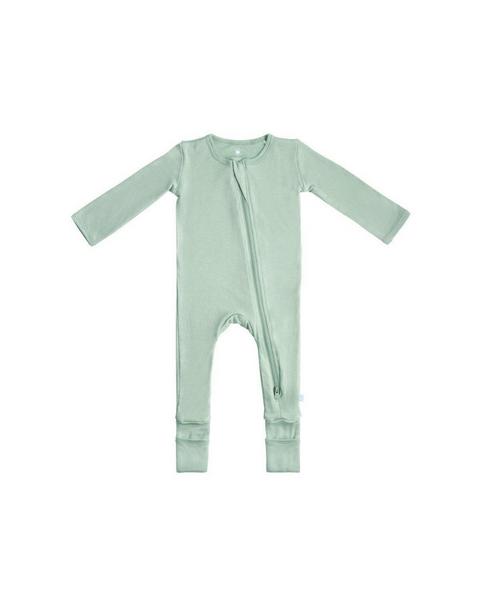 Bamboo PJ w/ Hand + Foot Cuff Sage Green