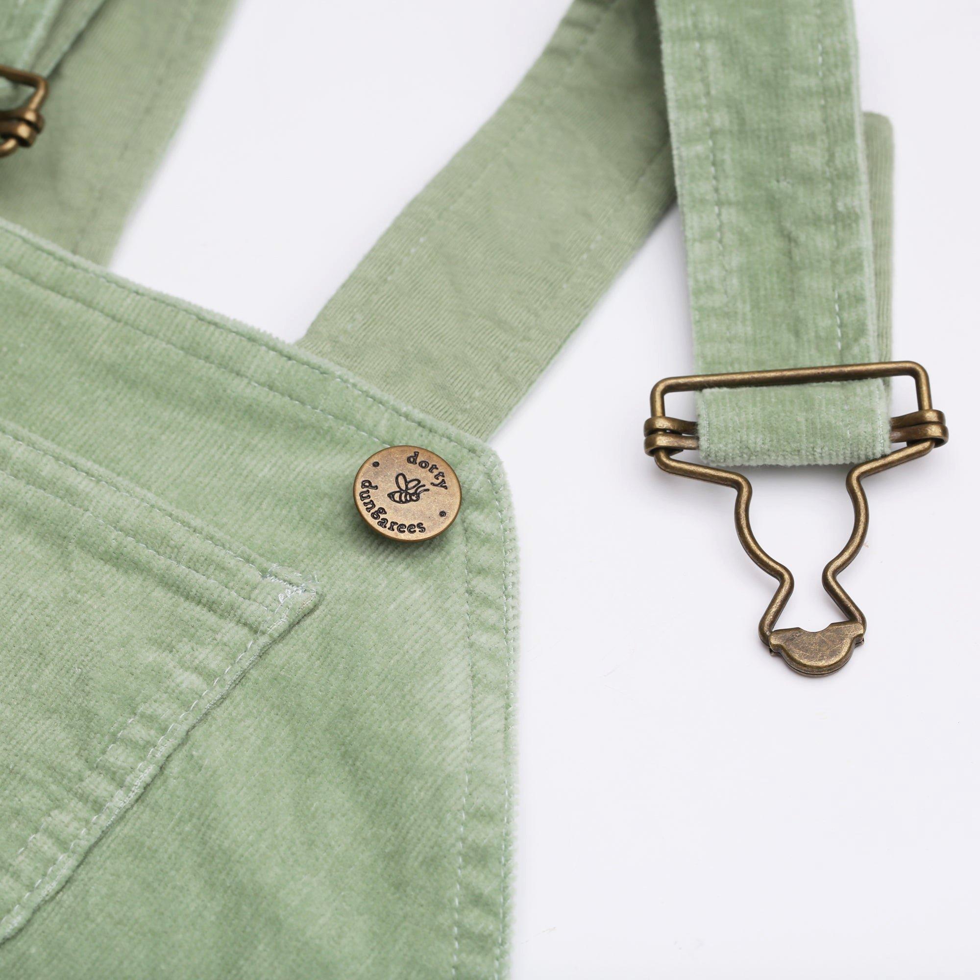 Sage Corduroy Overalls image number 4