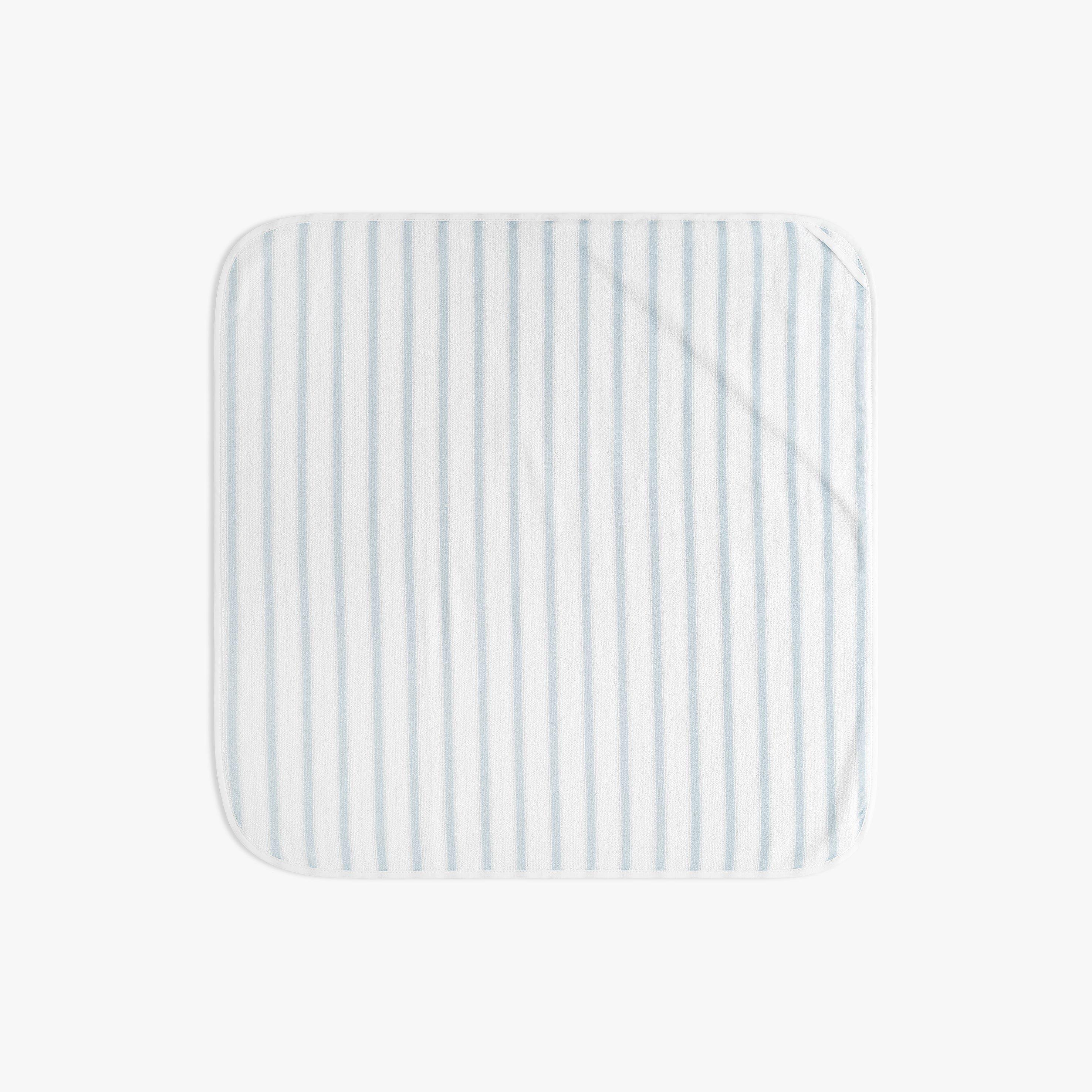 Seaside Stripes Baby Hooded Towel - Ocean image number 1