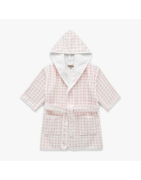Picnic Gingham Bathrobe - Pink