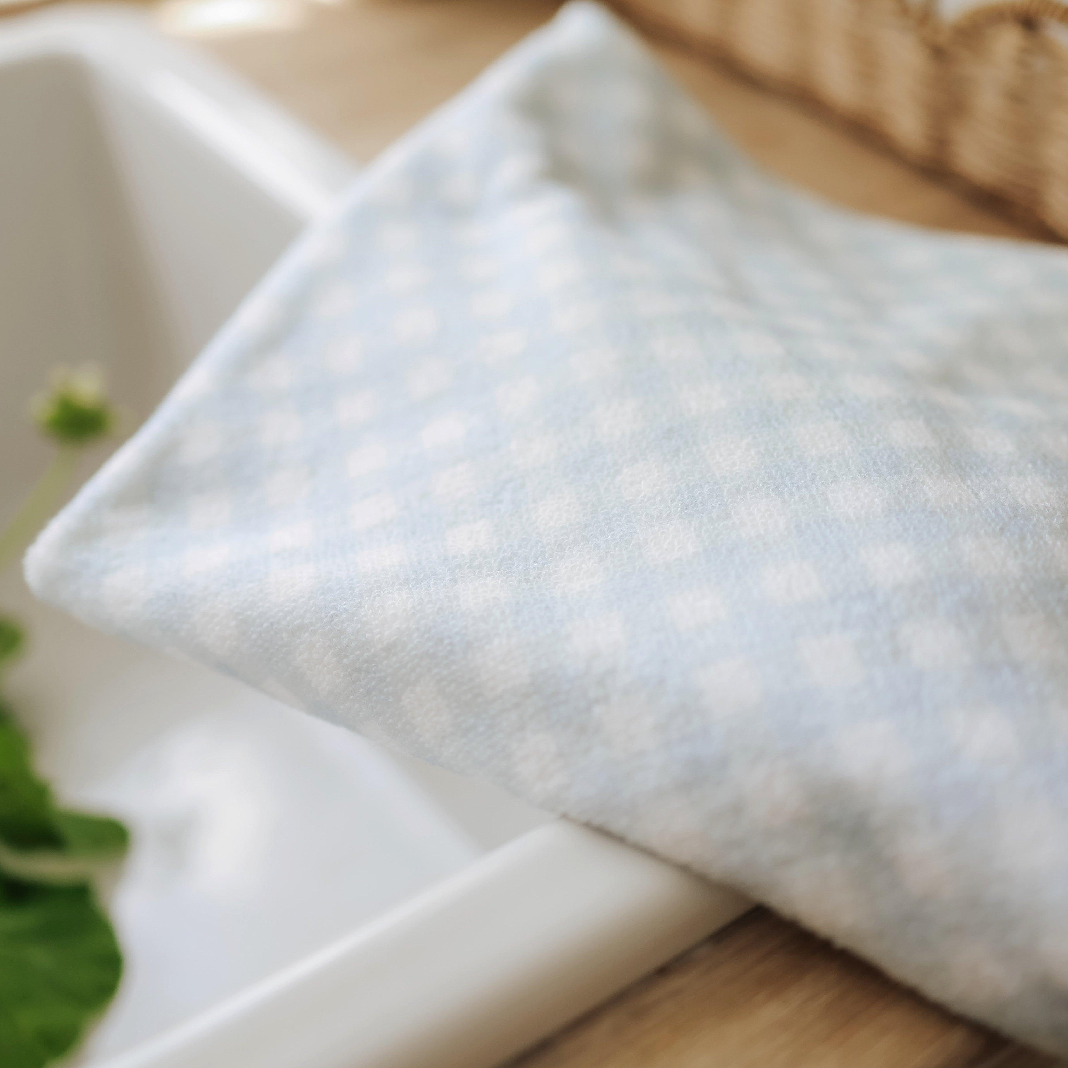 Picnic Gingham Children's Hooded Towel - Blue image number 4