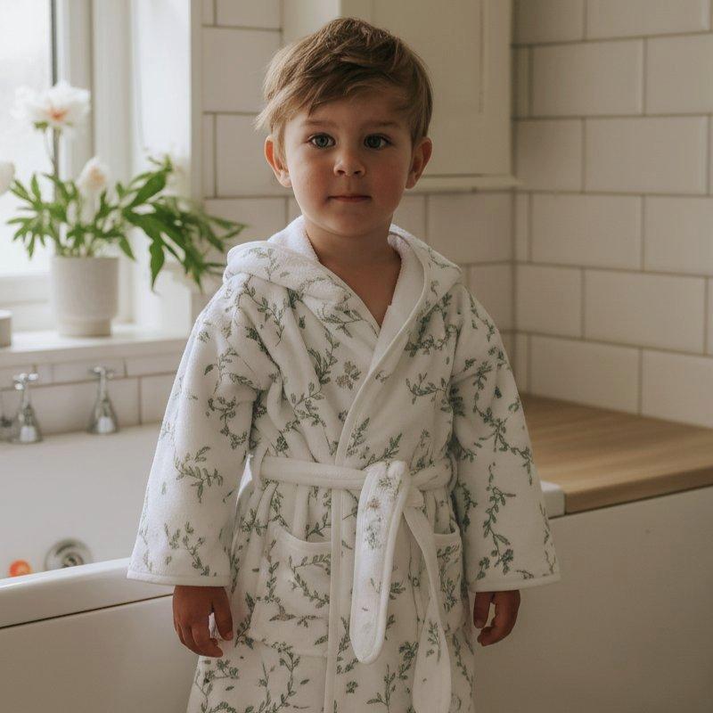 Secret Garden Bathrobe - Ivory image number 3