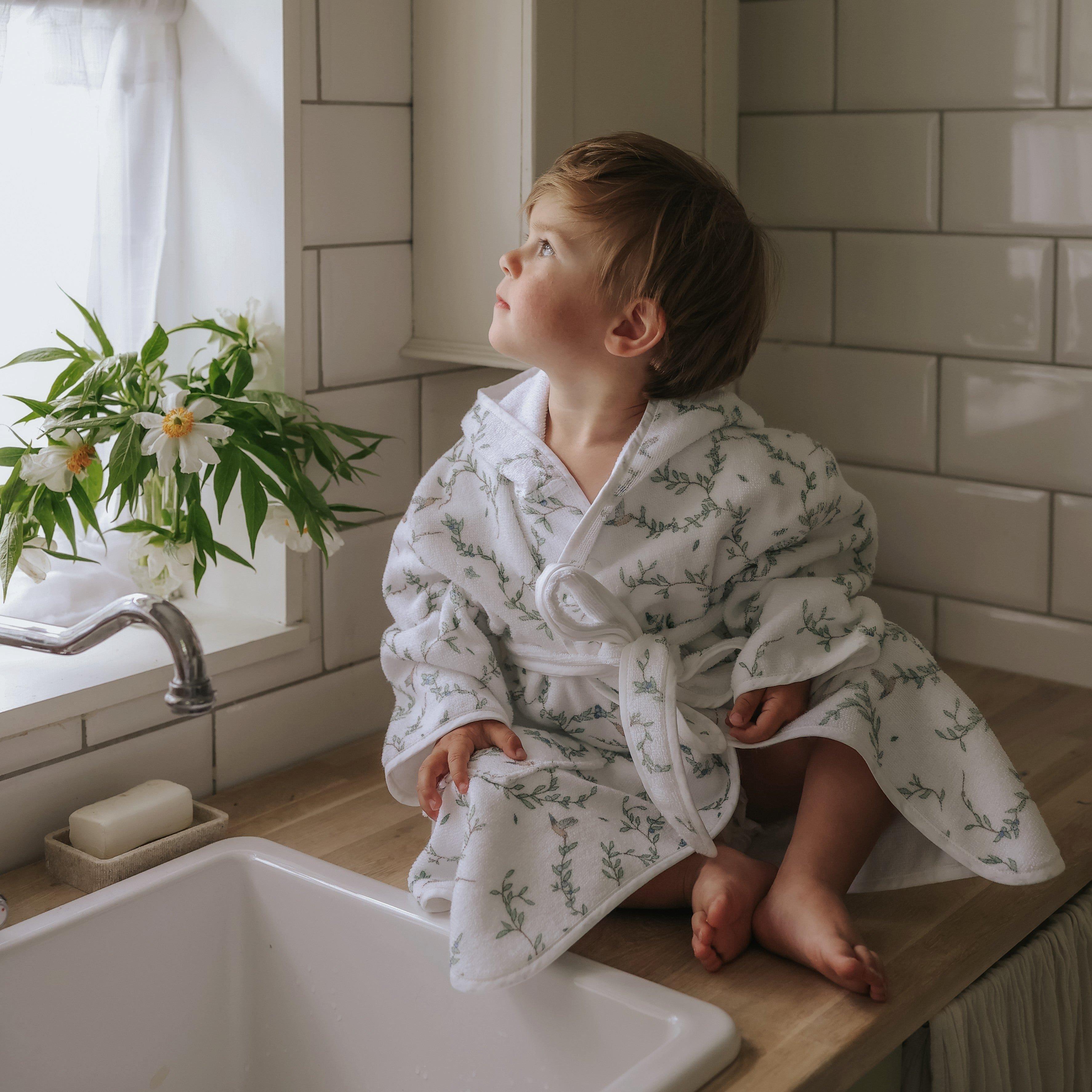 Secret Garden Bathrobe - Ivory image number 4