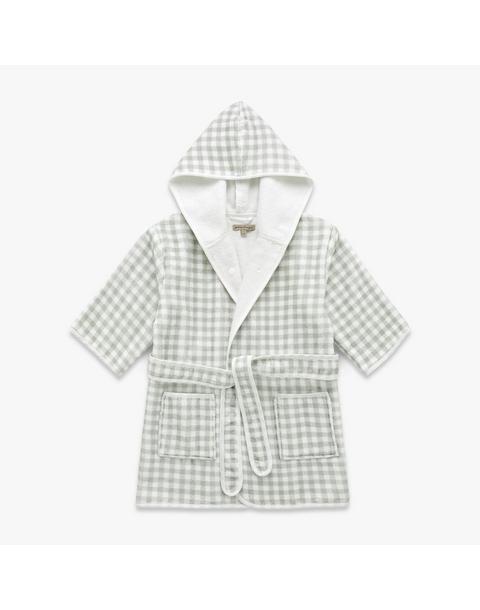 Picnic Gingham Bathrobe - Green