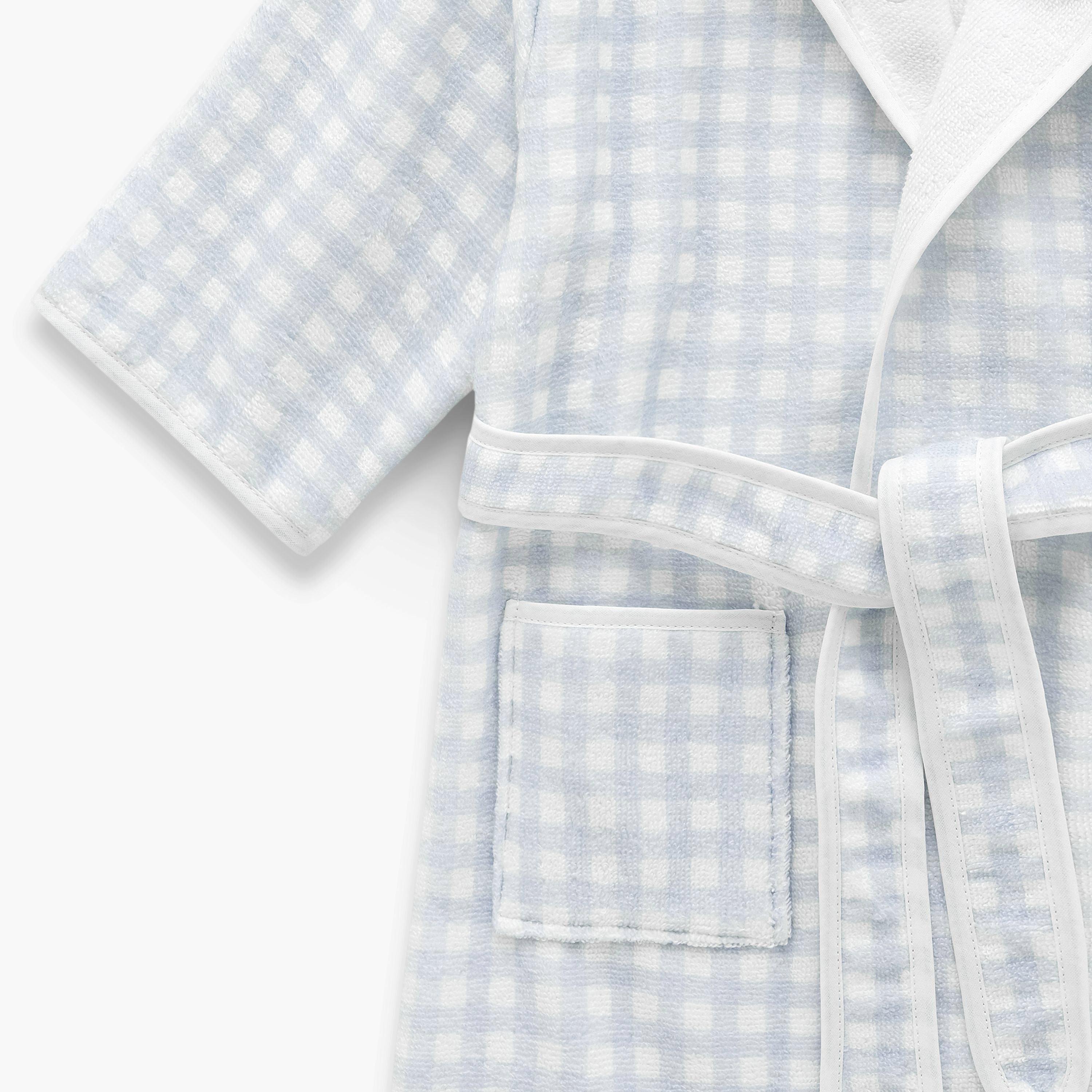 Picnic Gingham Bathrobe - Blue image number 2