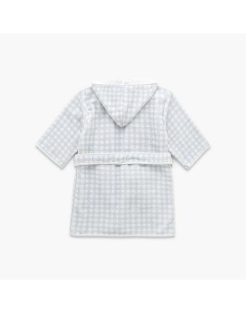 Picnic Gingham Bathrobe - Blue