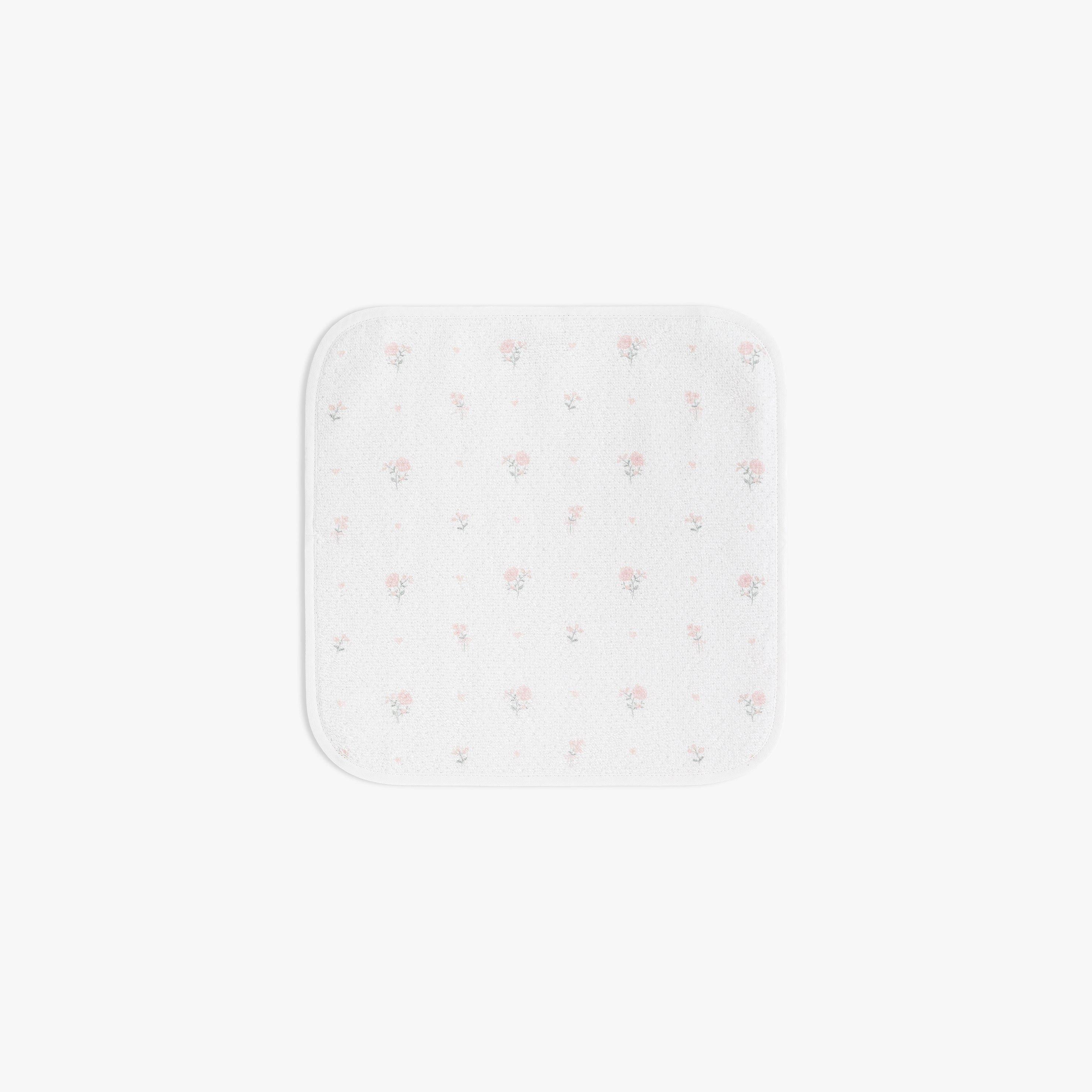 Ditsy Floral Washcloth - Pink image number 1