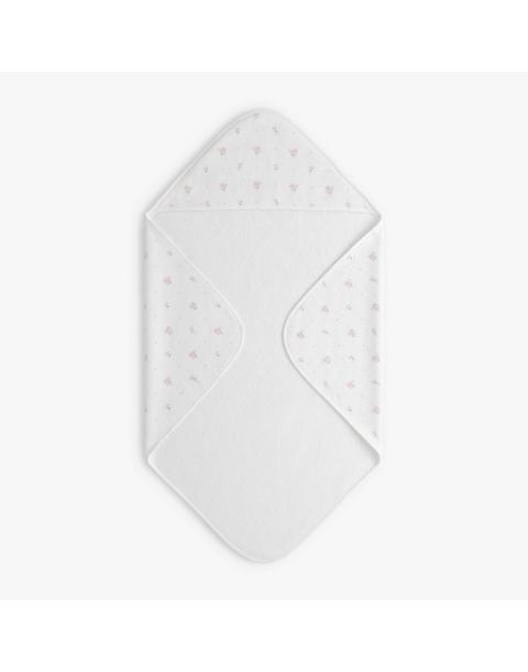 Ditsy Floral Baby Hooded Towel - Pink