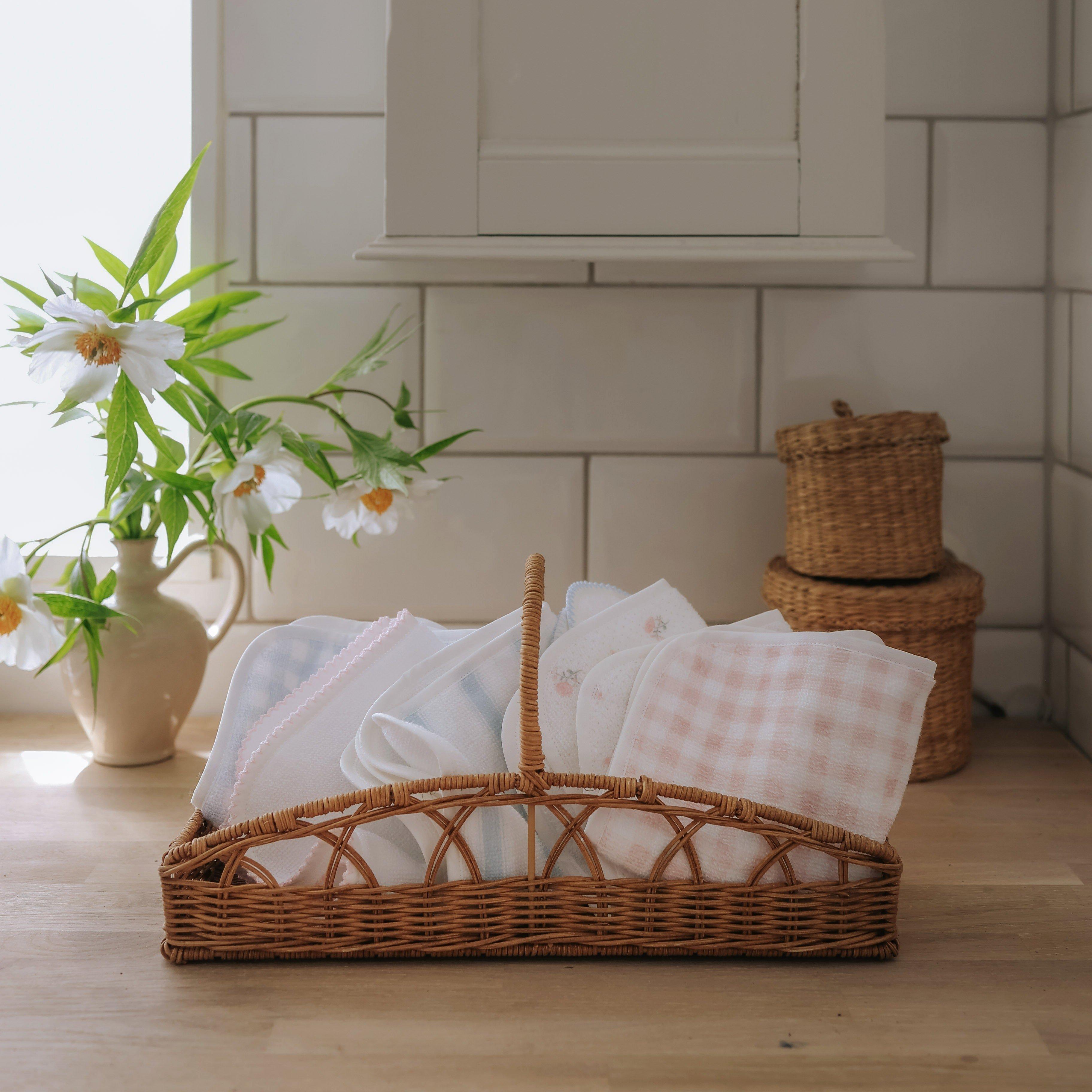 Picnic Gingham Washcloth - Pink image number 3