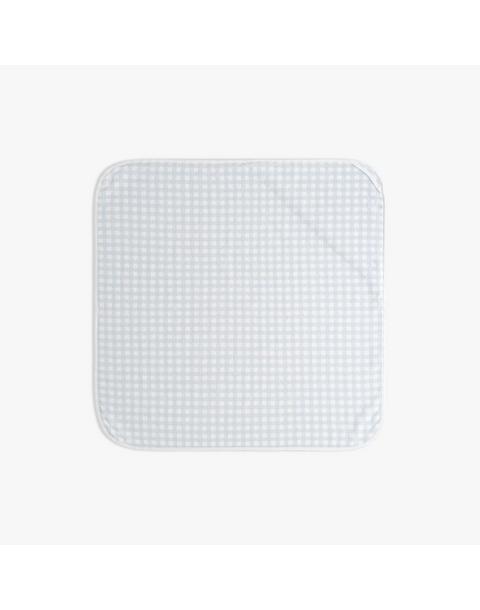 Picnic Gingham Baby Hooded Towel - Blue