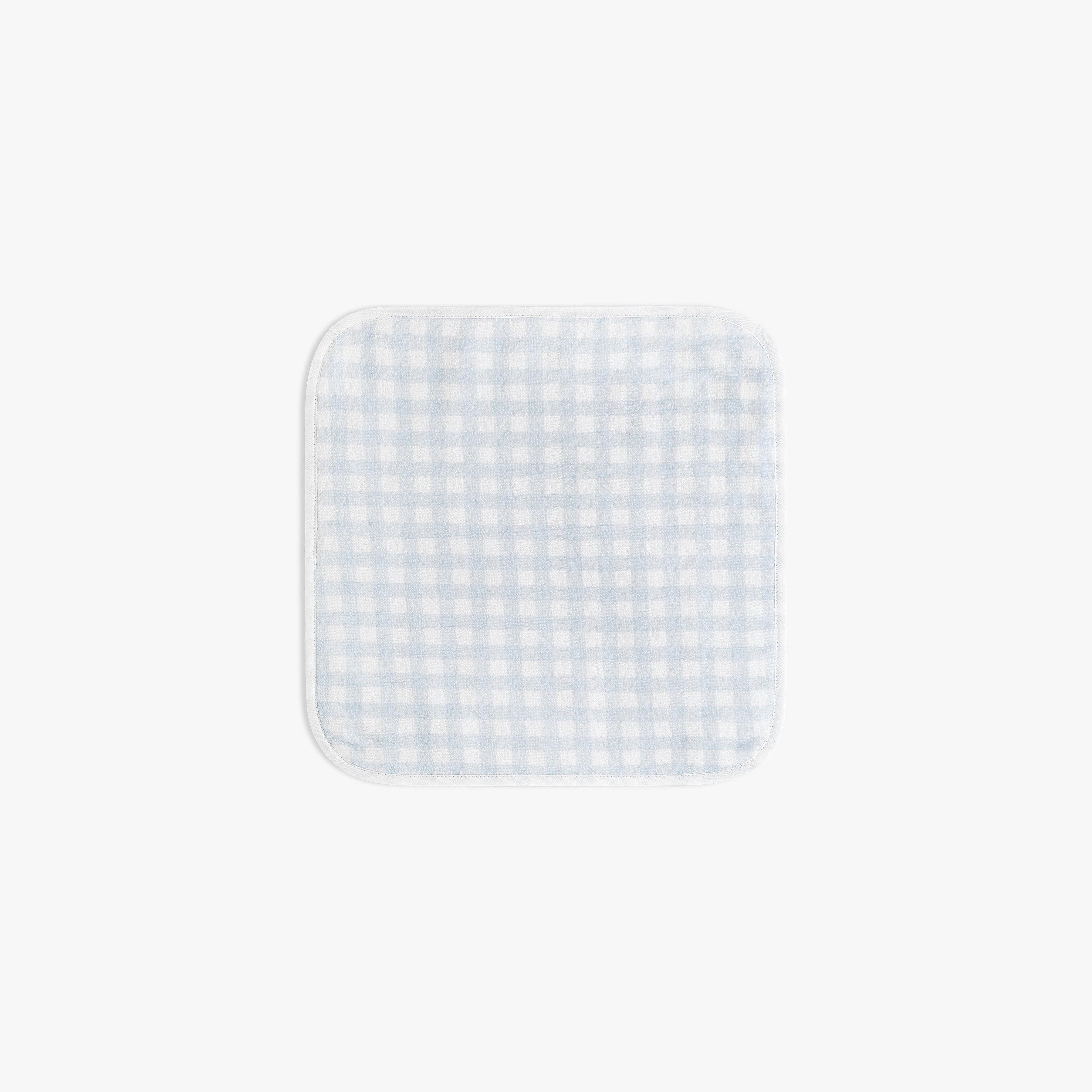 Picnic Gingham Washcloth - Blue image number 1