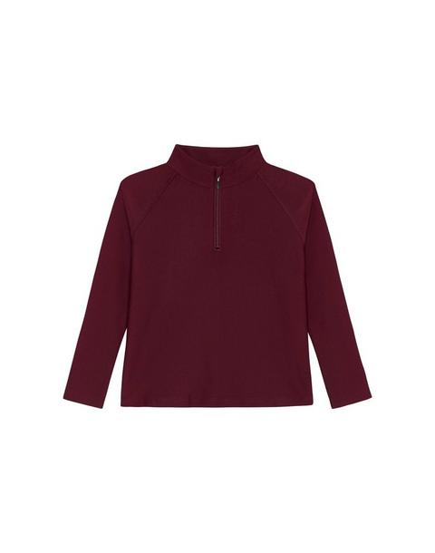 Boys Half Zip Maroon