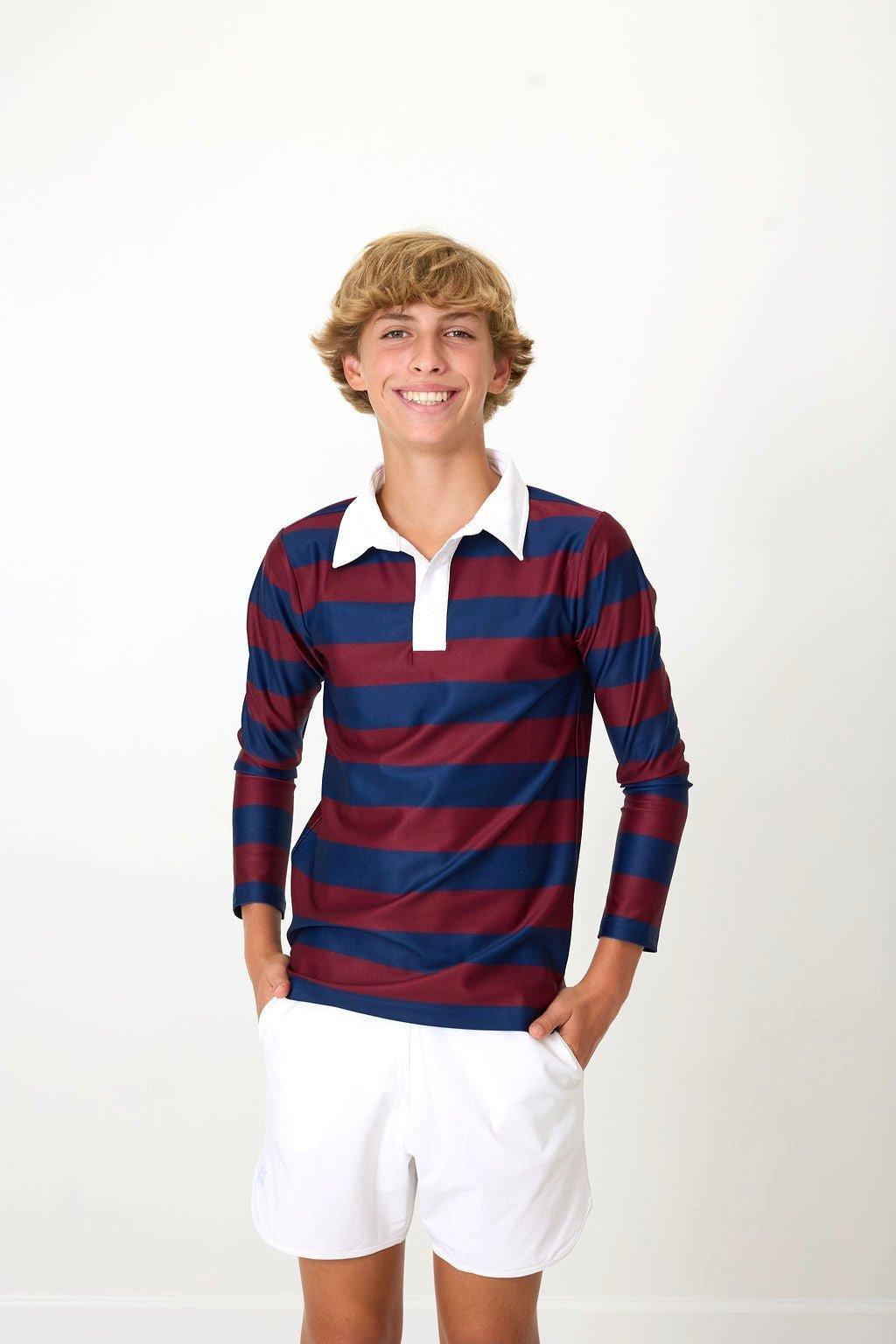 Boys Long Sleeve Polo Shirt image number 2