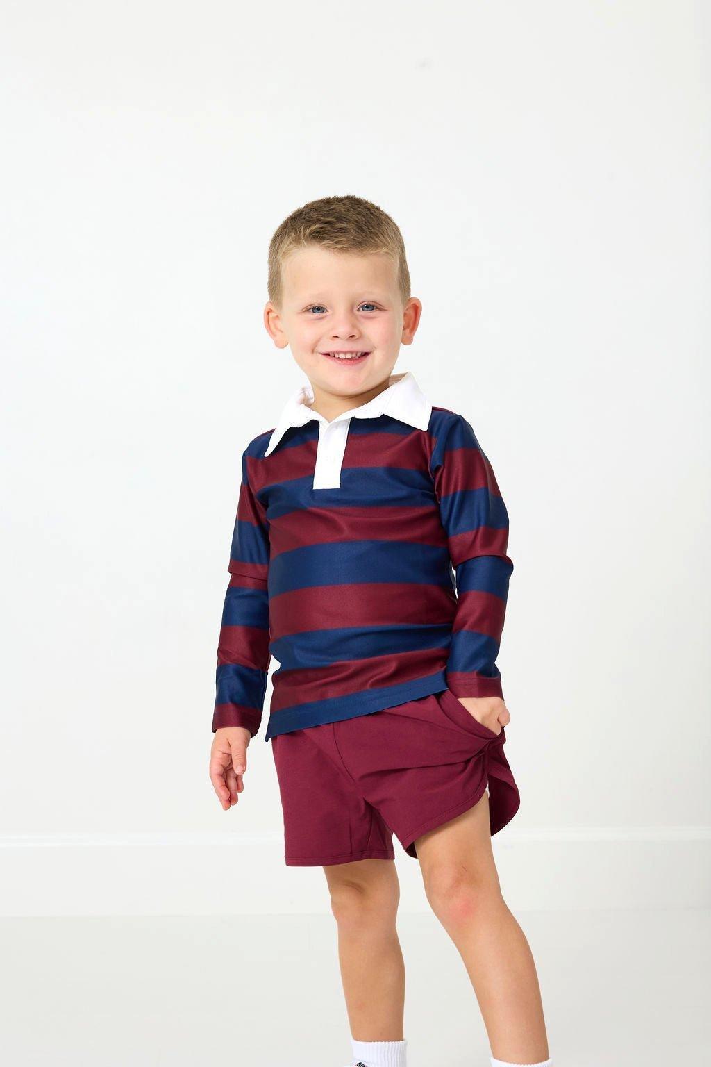 Boys Long Sleeve Polo Shirt image number 3