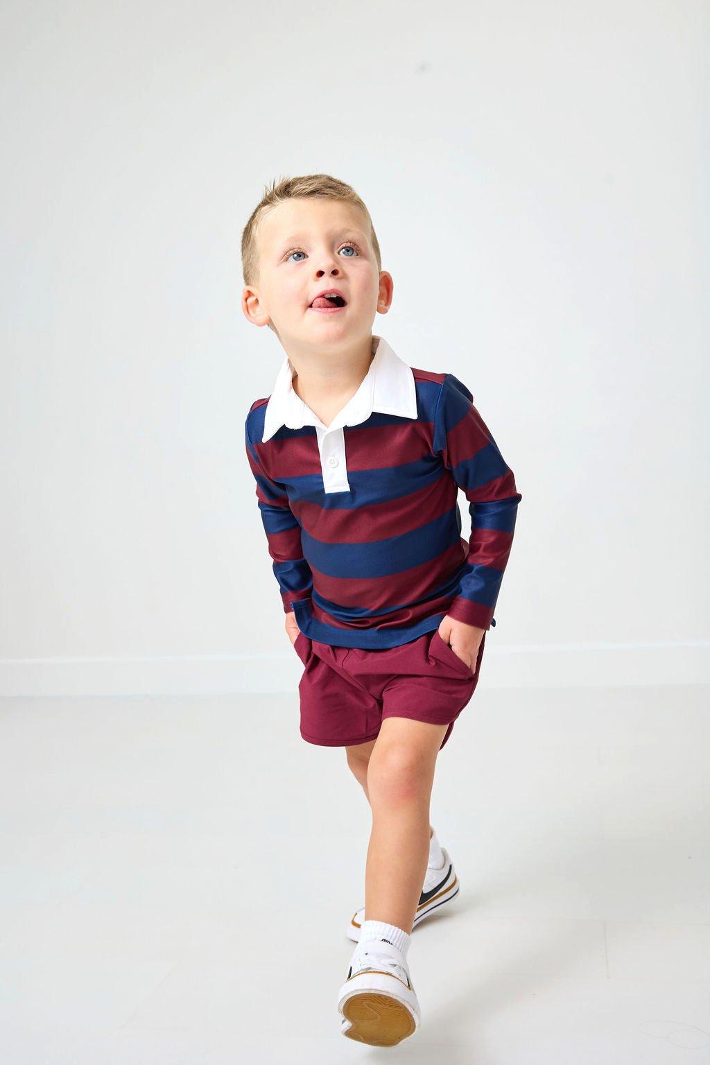 Boys Long Sleeve Polo Shirt image number 4