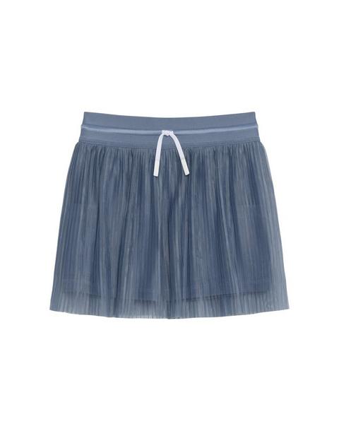 Girls Pleated Skort Slate Blue