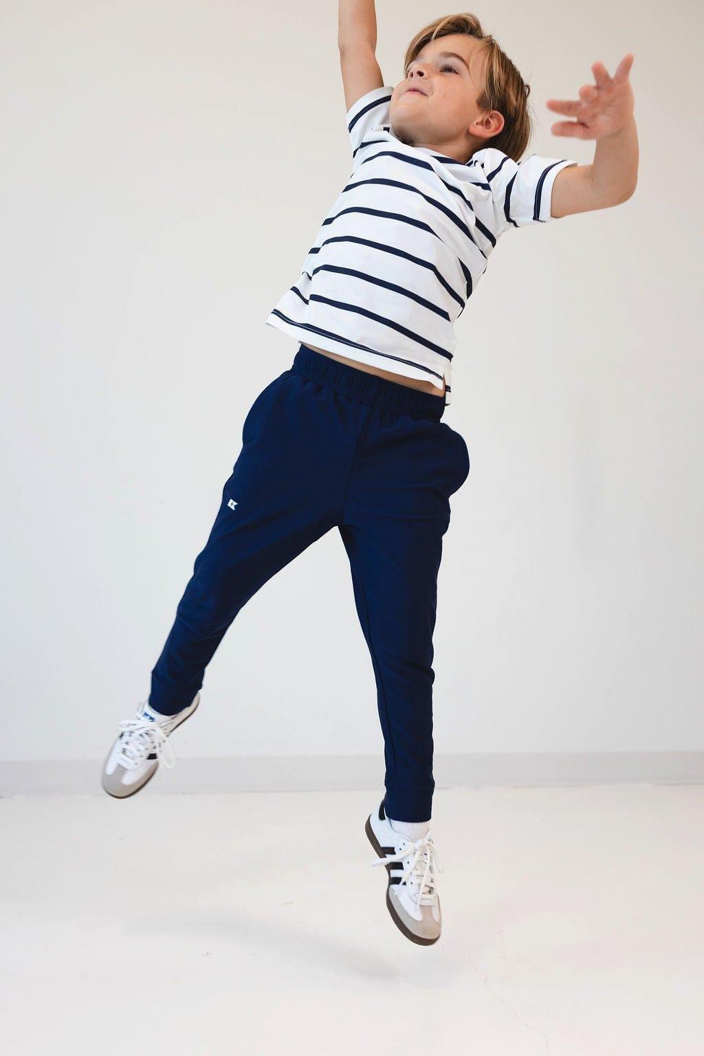 Boys Warm-Up Jogger Pant Navy image number 2
