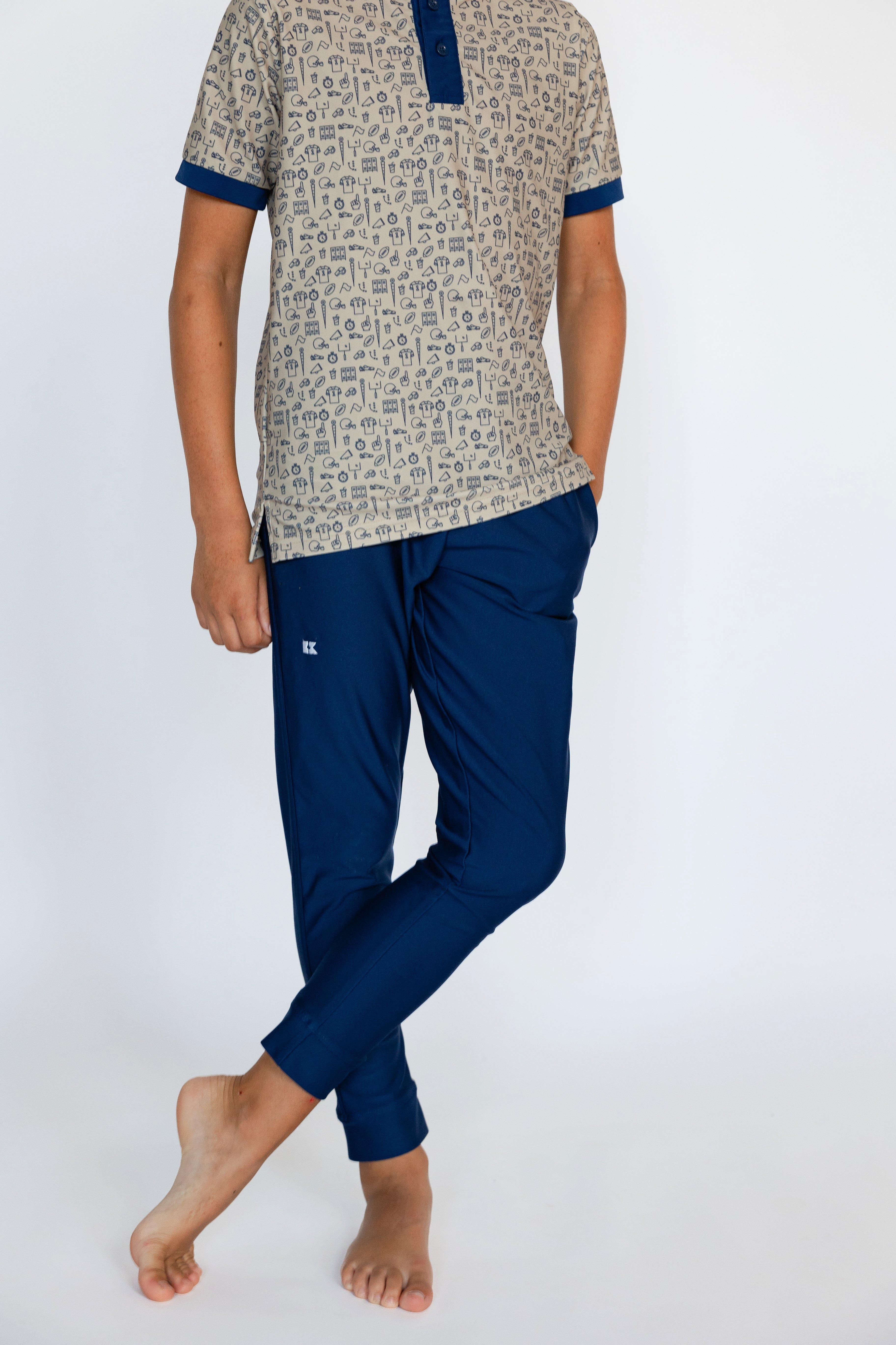 Boys Warm-Up Jogger Pant Navy image number 3