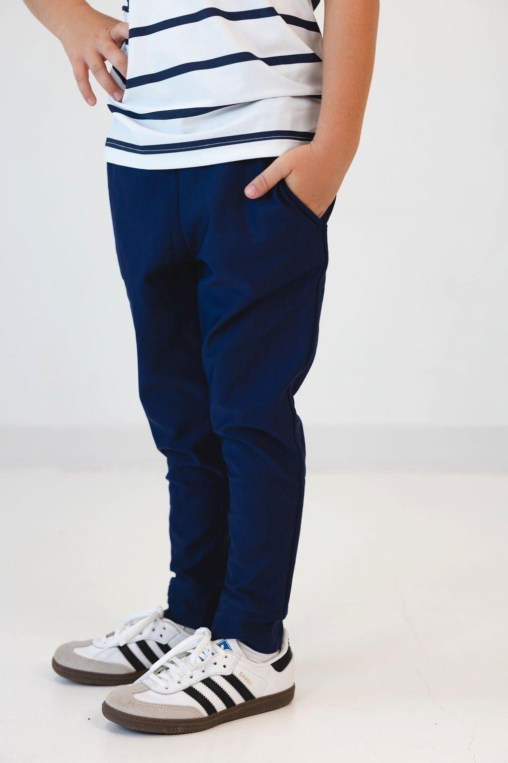 Boys Warm-Up Jogger Pant Navy image number 1