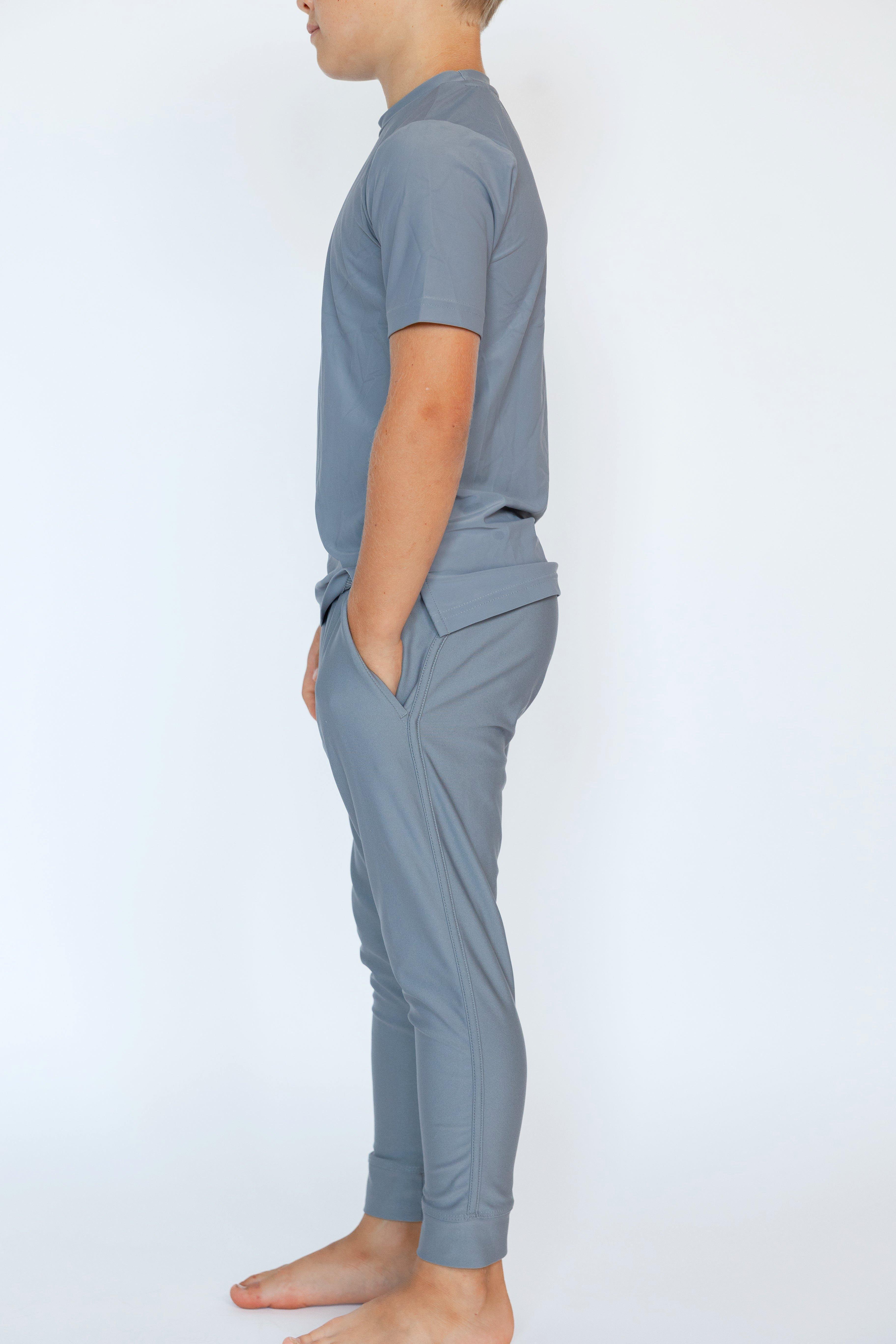 Boys Warm-Up Jogger Pant Gray image number 1