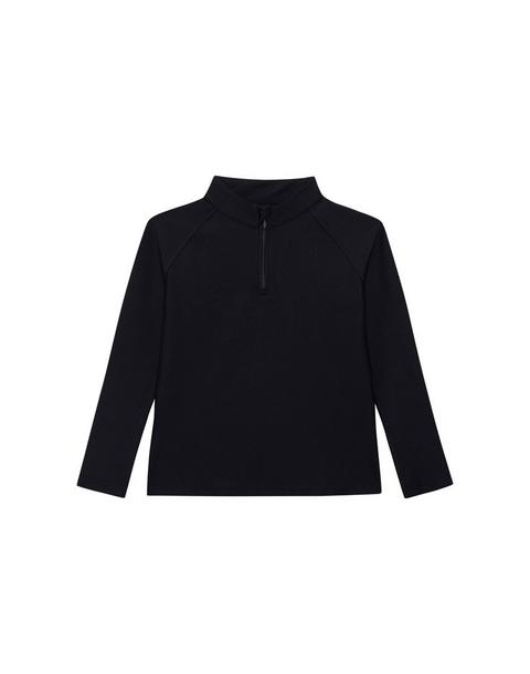 Boys Half Zip Black